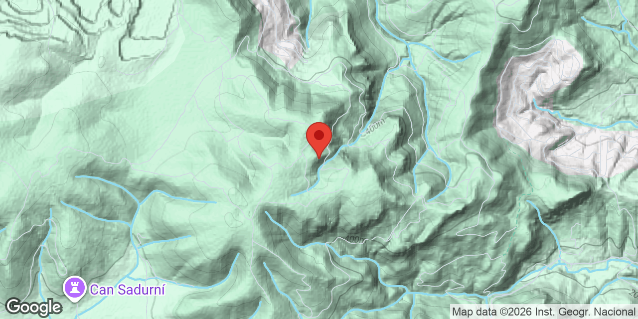 Mapa de situació de SERRA DEL MAS, AVENC SM-20 DE LA