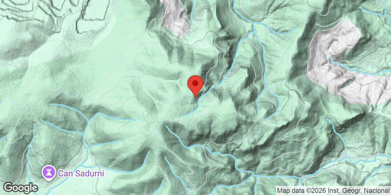Mapa de situació de SERRA DEL MAS, AVENC SM-21 DE LA