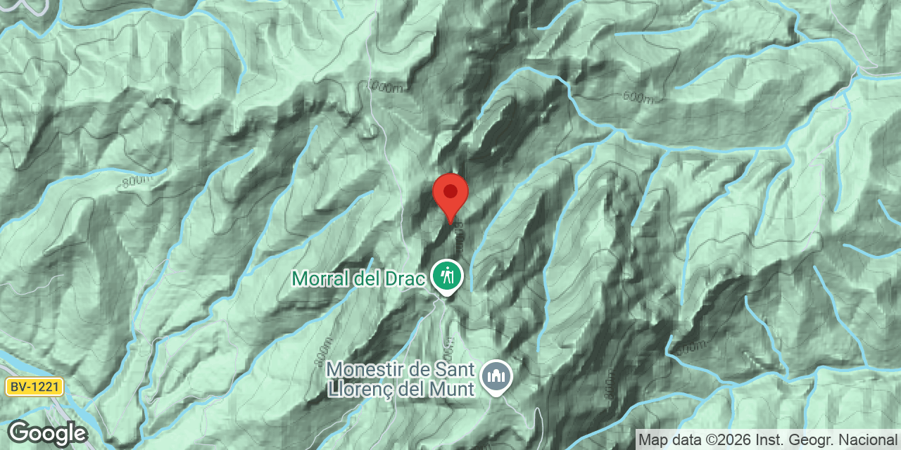 Location map of CABRÓ, COVA DEL