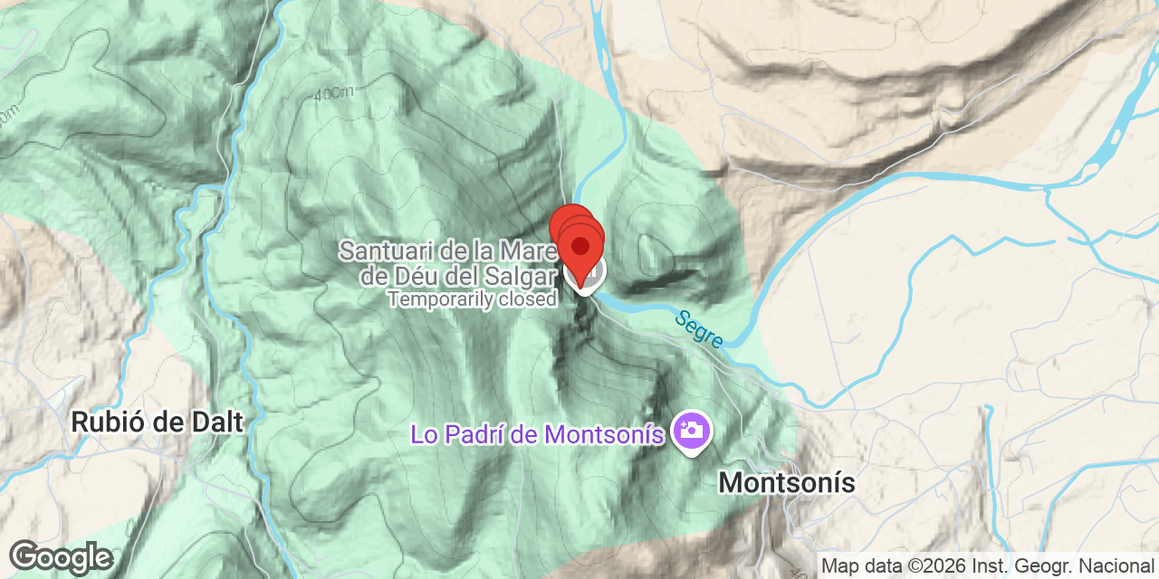 Mapa de situació de SALGAR, COVES DE