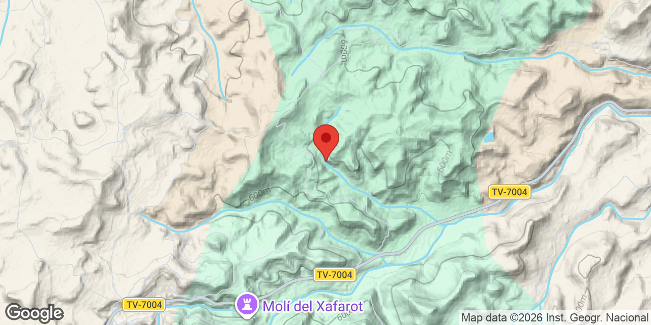Mapa de situación de AVELLANERS, FORADADA DELS