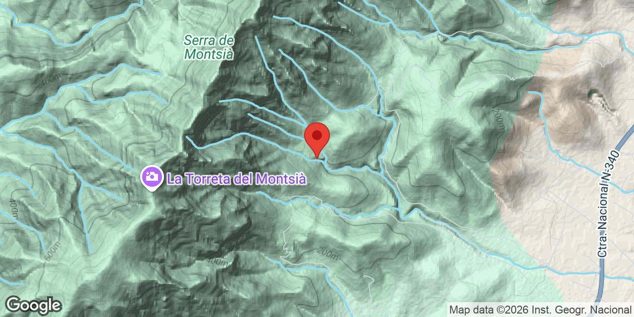 Location map of POU DEL MELO, COVA DEL
