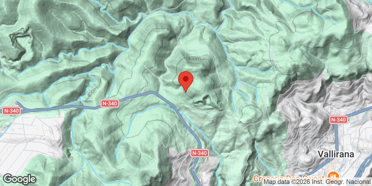 Carte de situation de COLL VERDEGUER, AVENCÓ DE