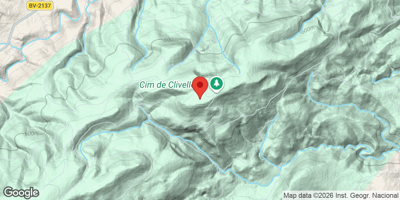 Mapa de situació de CLIVELLERES, AVENC DE