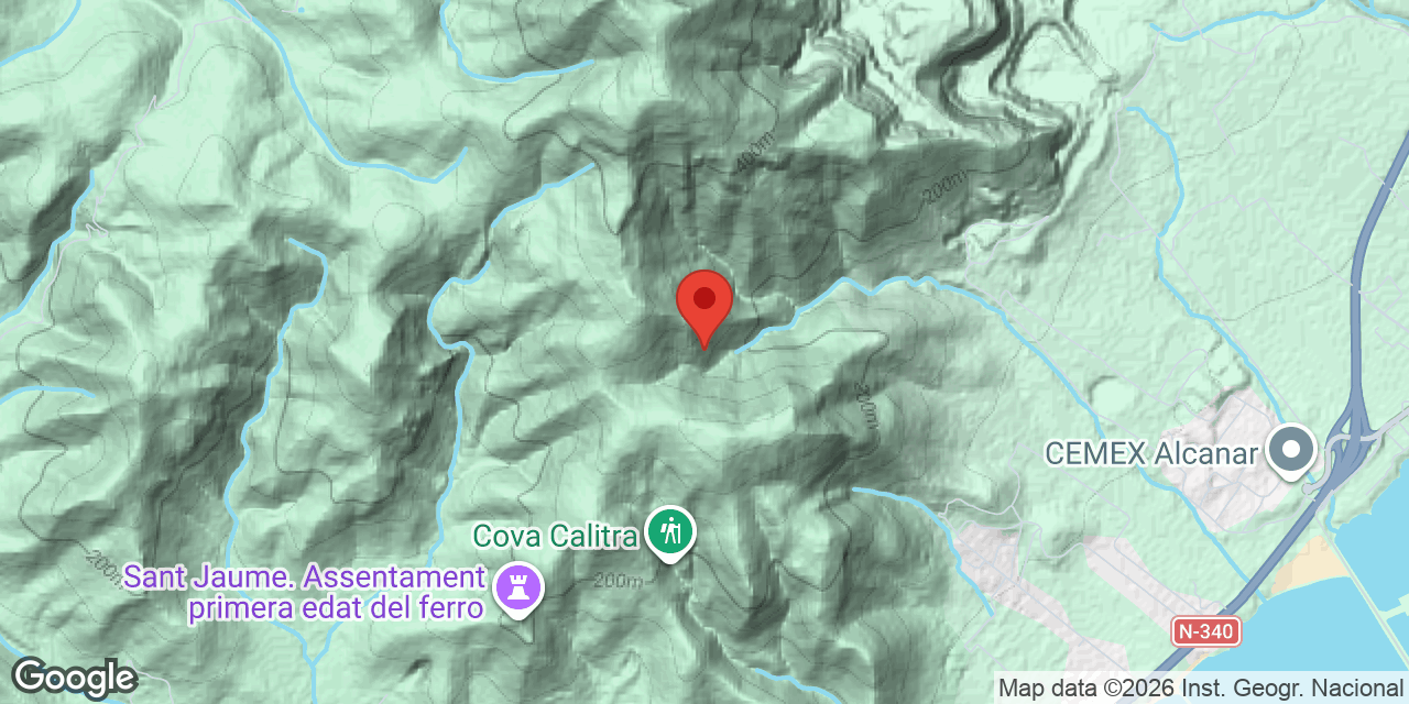 Mapa de situació de MOLTÓ, COVA DEL