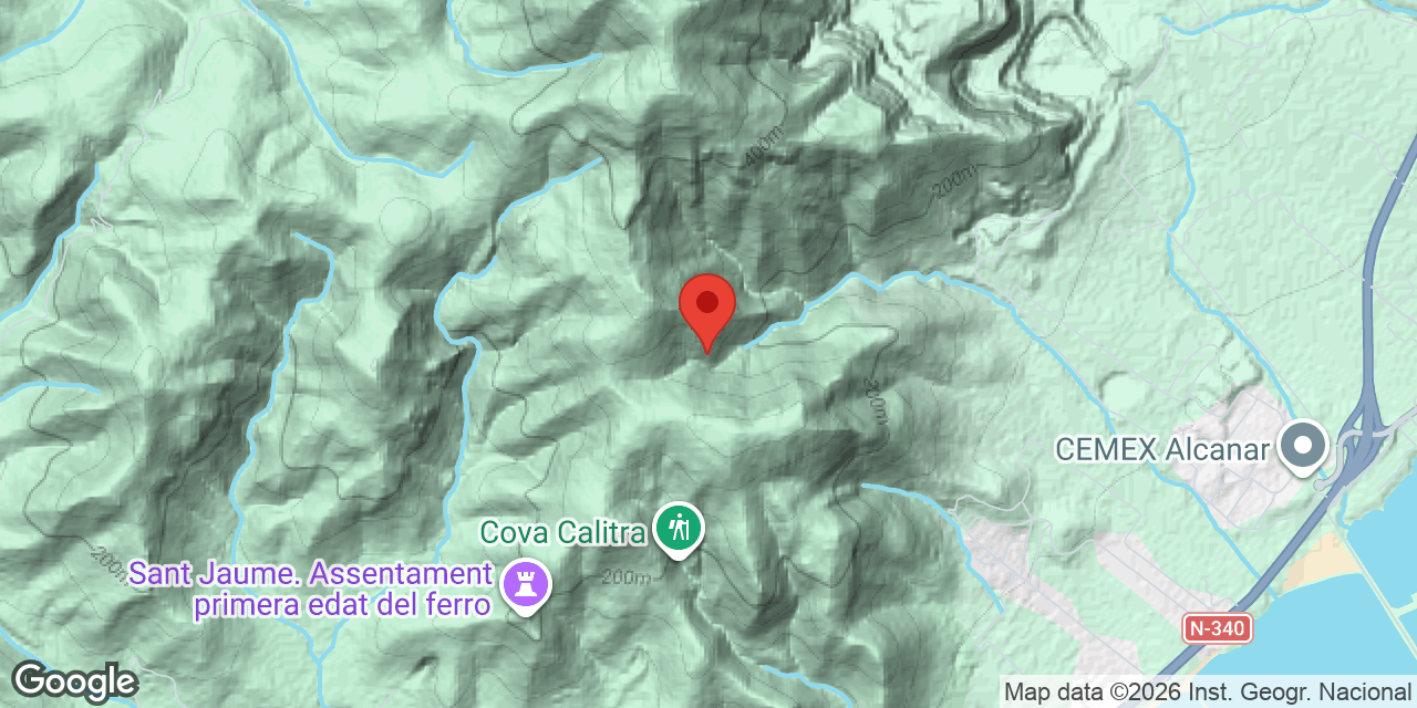 Location map of RACÓ DEL NINYO, COVA DEL