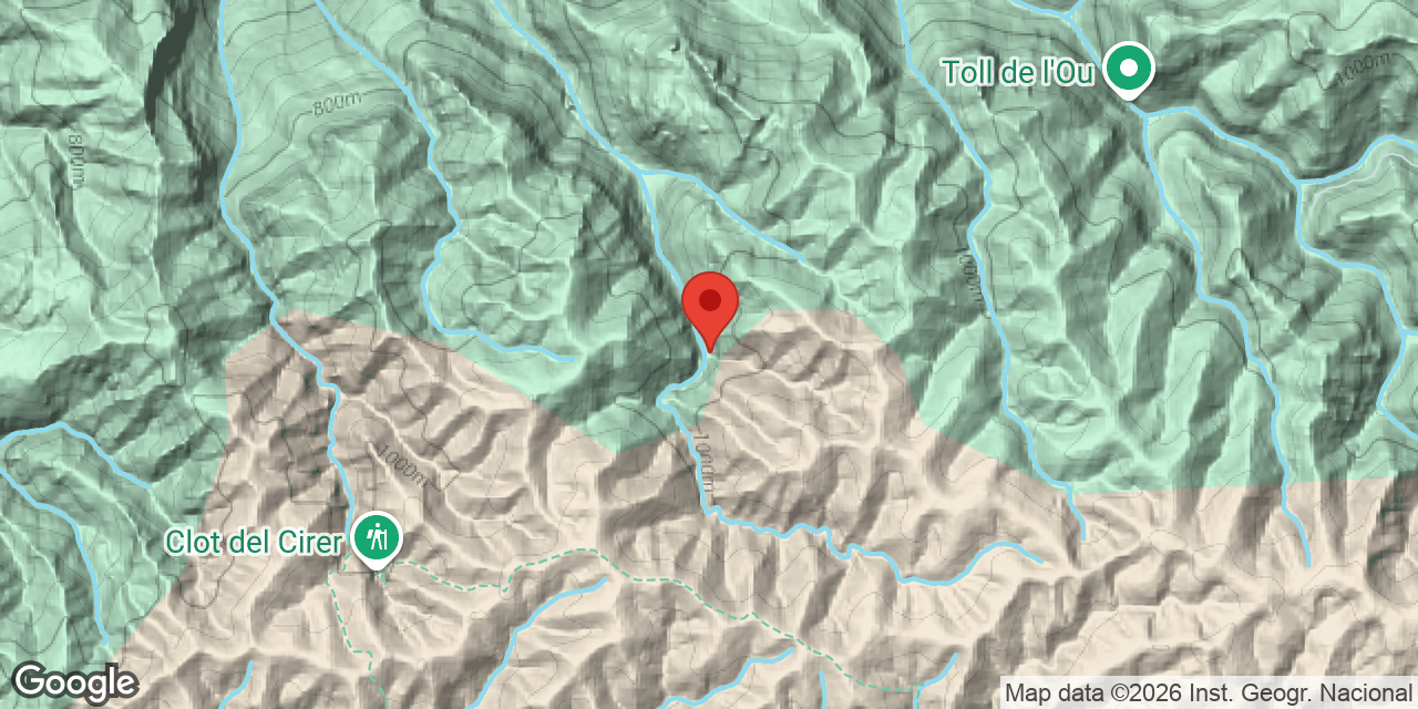 Mapa de situació de SORONELLES, COVA DEL