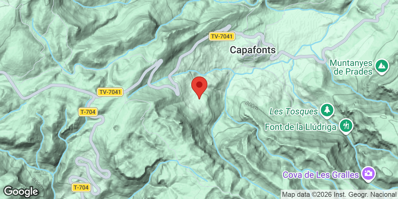 Mapa de situació de FONT DEL PUJOL, AVENC DE LA