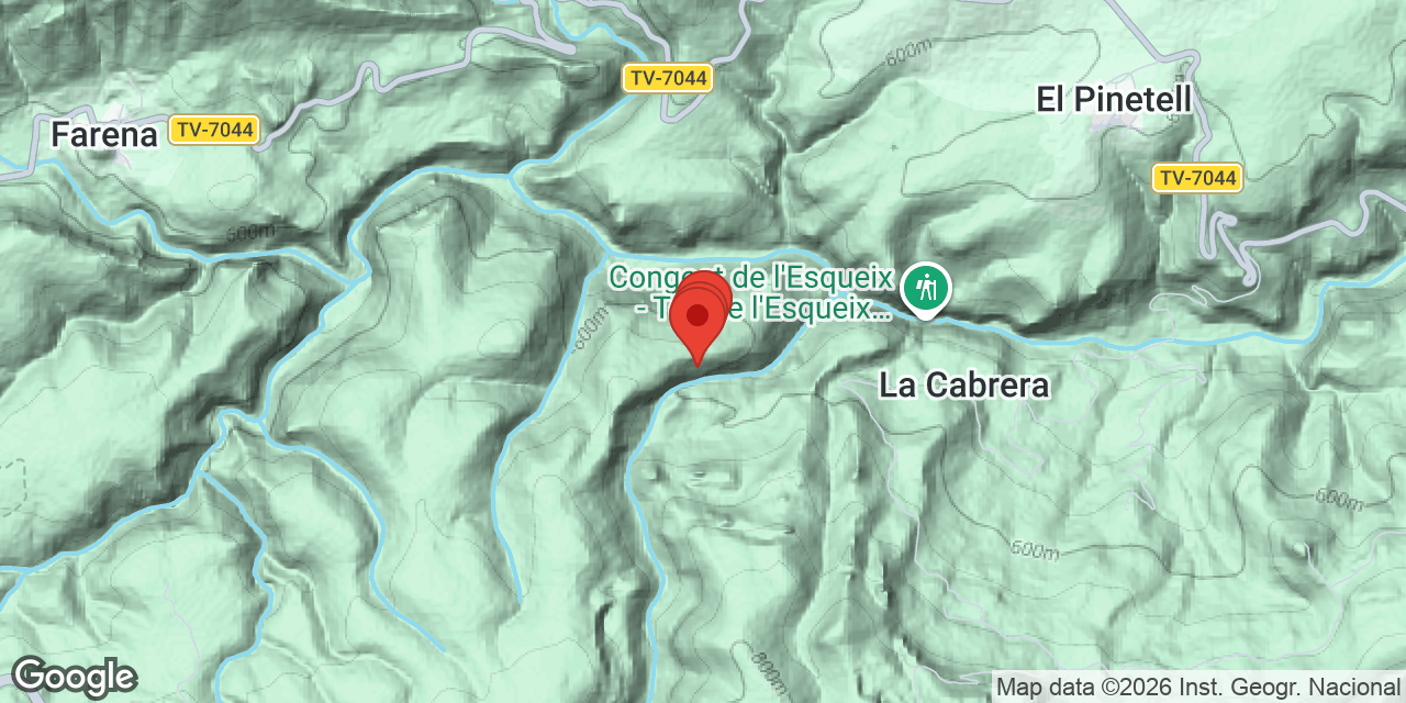 Mapa de situació de DESENCADENAT, AVENC