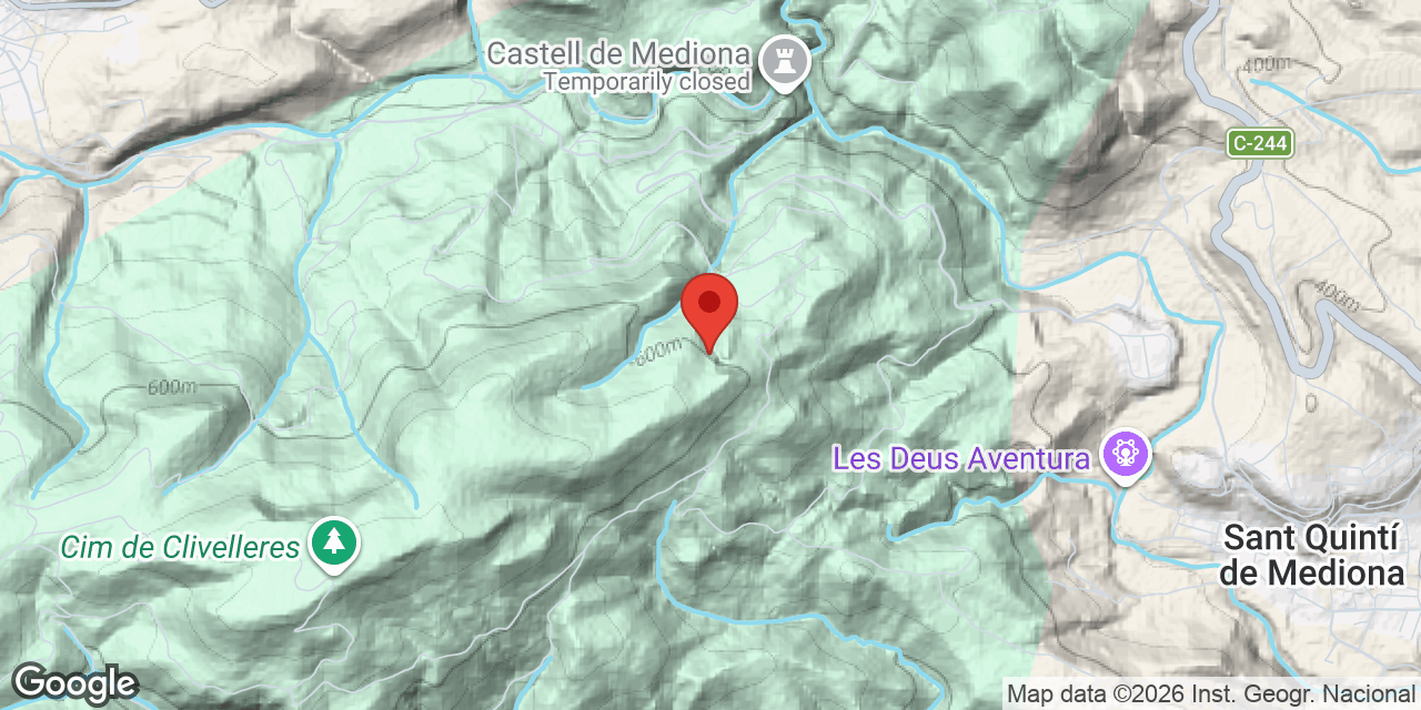 Mapa de situació de CAN VERDEGUER, AVENC 1B DE