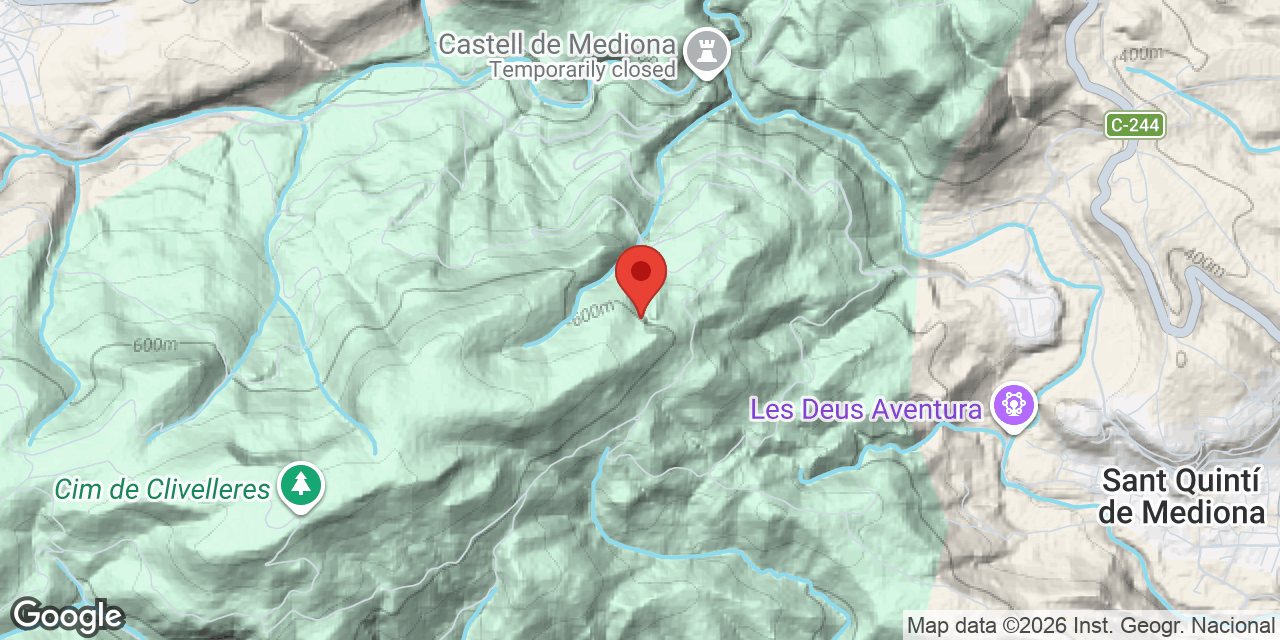 Mapa de situació de CAN VERDEGUER, AVENC 1C DE