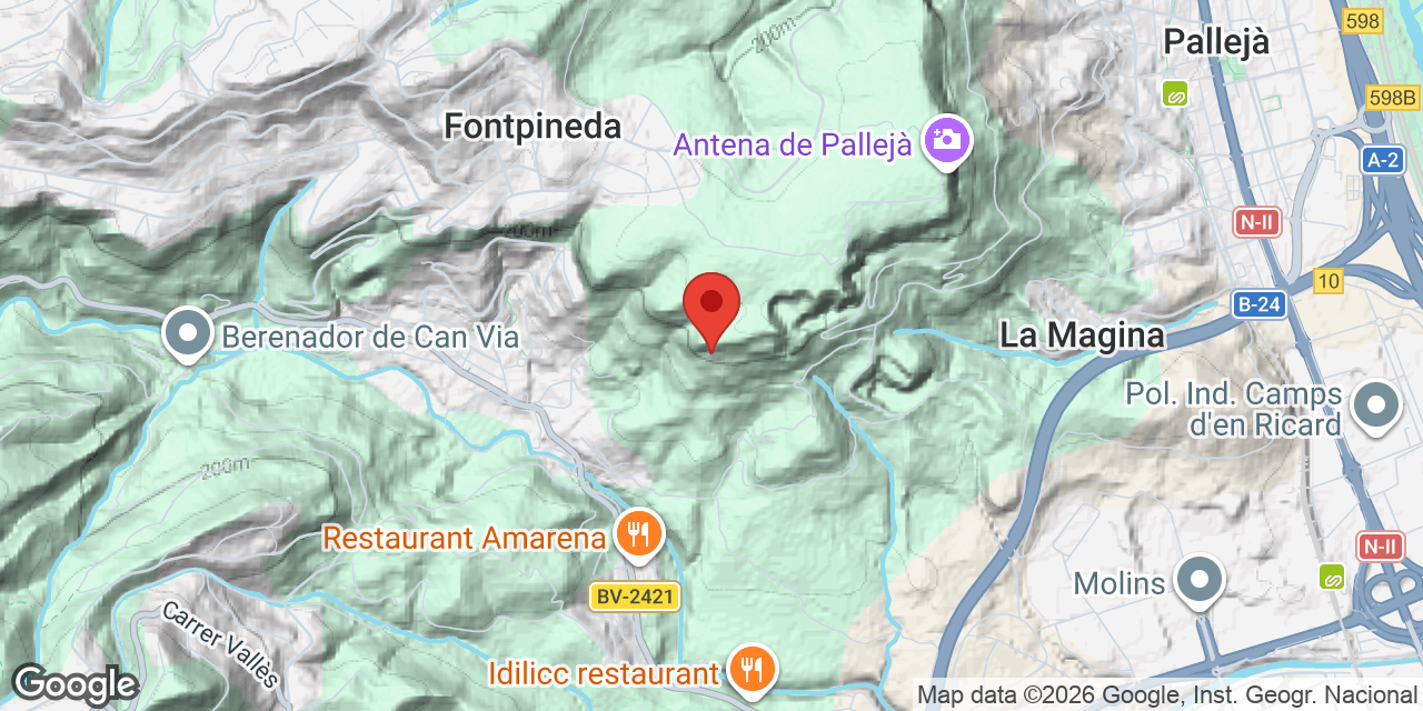 Mapa de situación de CAN PONÇGEM, COVA Nº 3 DE
