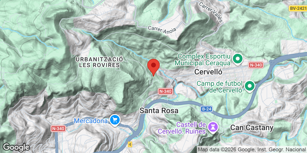 Carte de situation de TORRE DE LES MONGES, COVA DE LA