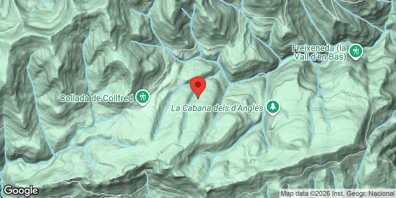 Mapa de situación de COLLFRED, COVA PETITA DE