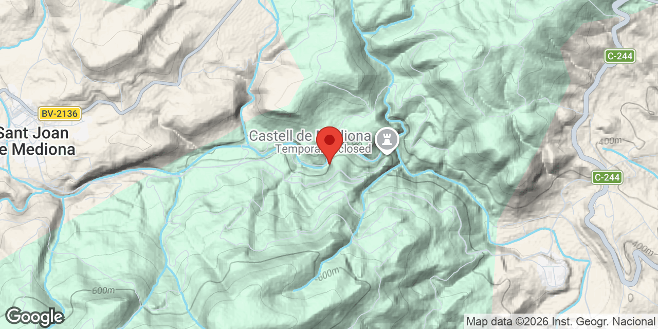 Mapa de situación de LLADRES, BALMA DELS