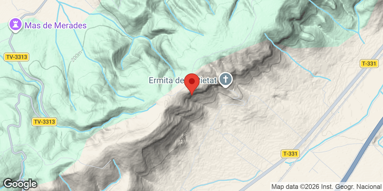 Location map of ERMITES DE LA PIETAT, ABRICS D'