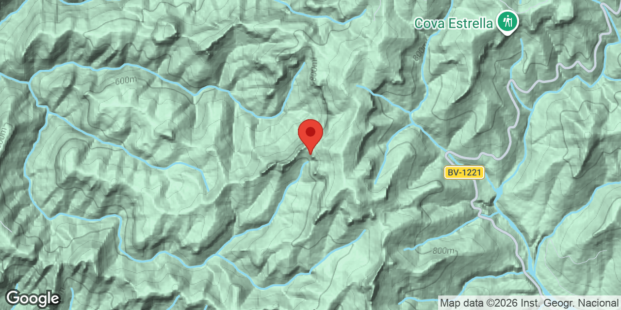 Mapa de situación de COLL DE TANCA, AVENC DE