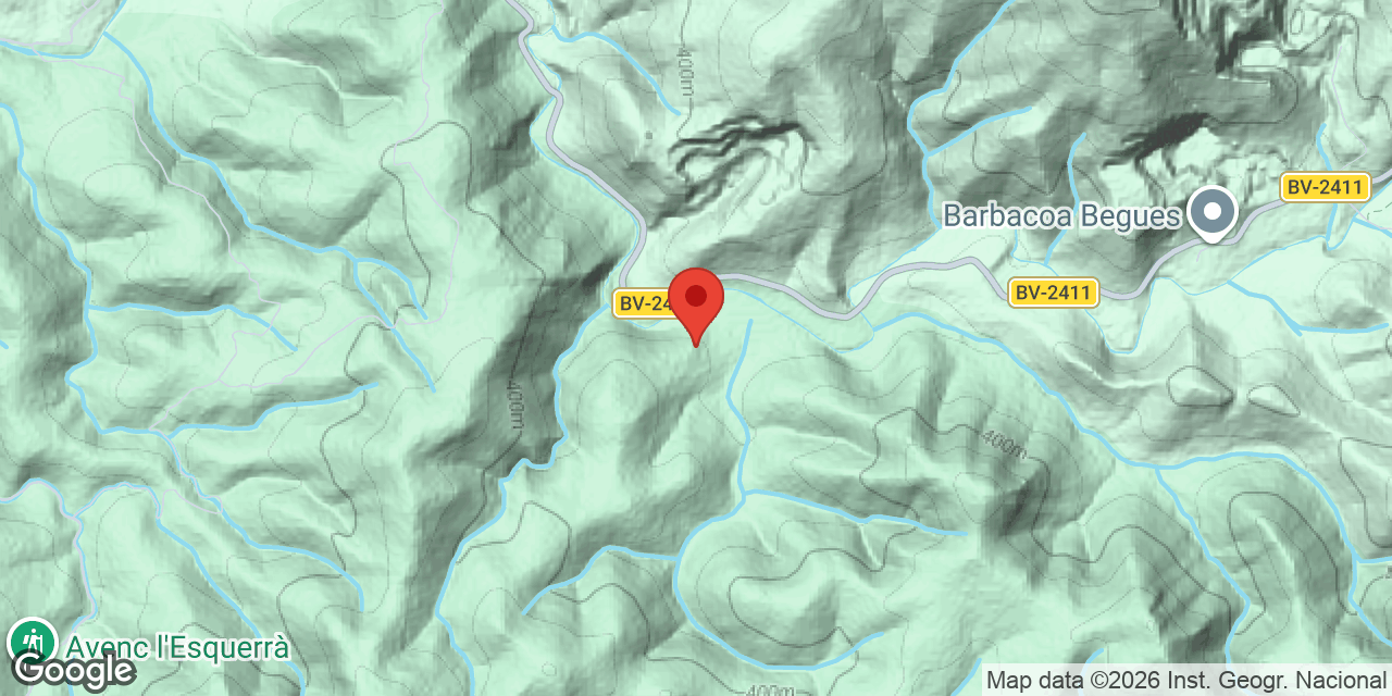 Mapa de situación de VAQUERS, AVENC DELS