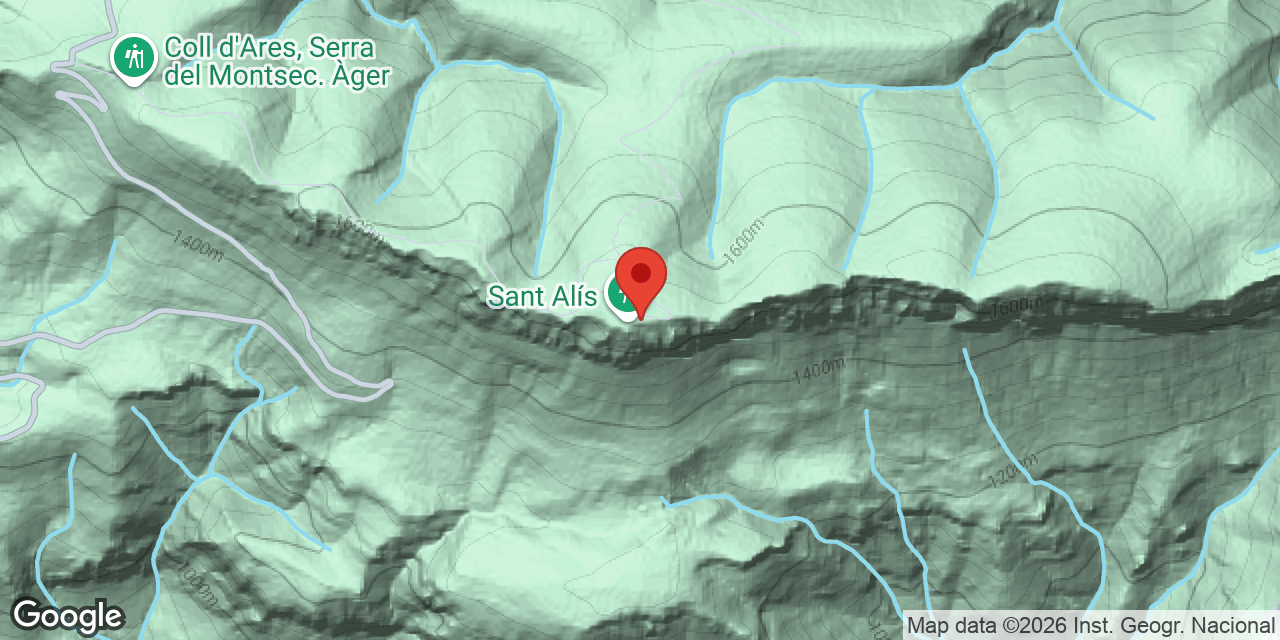 Mapa de situació de SANT ALÍS, FORAT DE