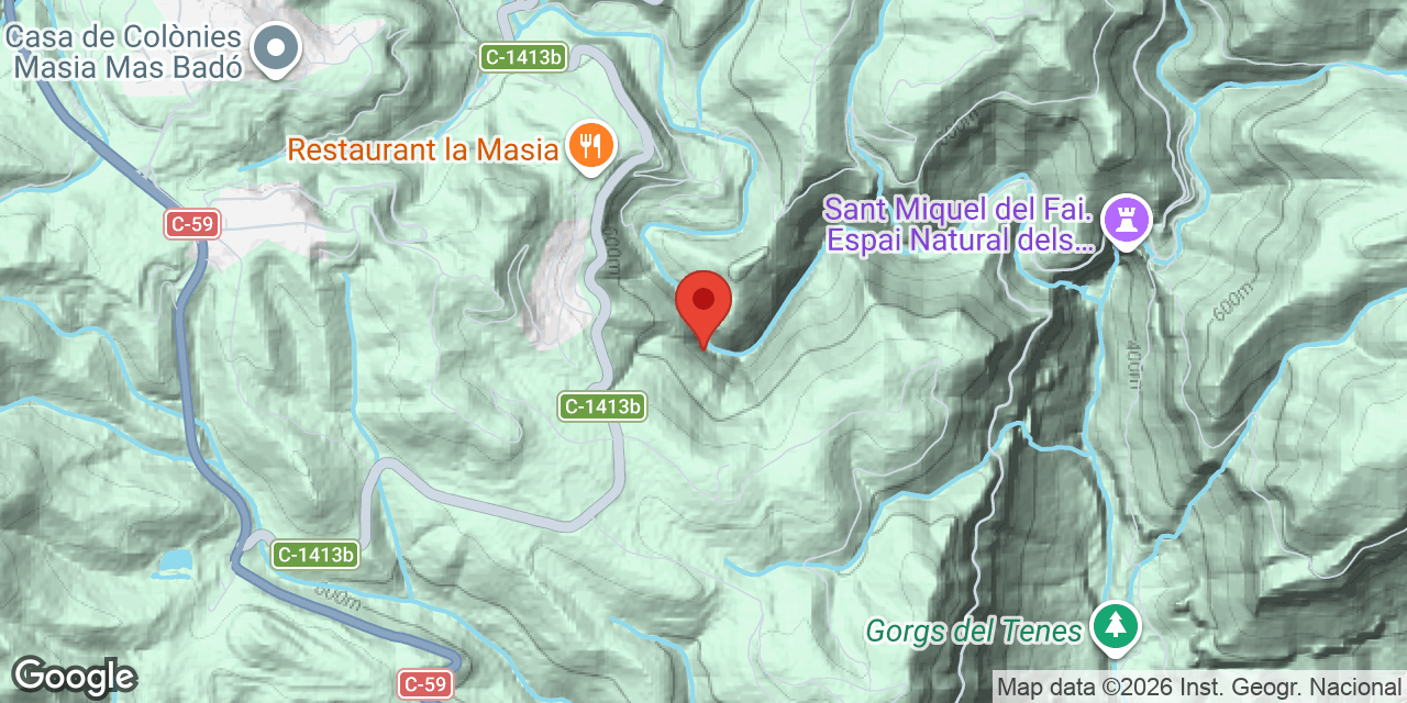 Mapa de situació de GORG NEGRE, BALMA DEL