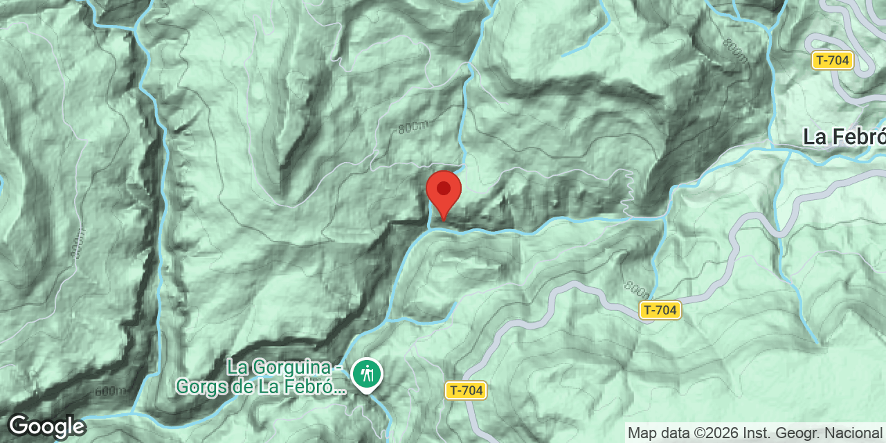 Mapa de situación de BORRES, COVA DE LES