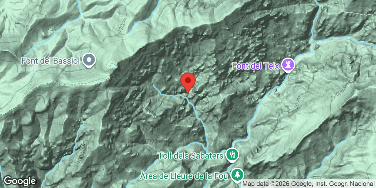 Mapa de situació de BARRANC DE LES TOSQUES, COVA DEL