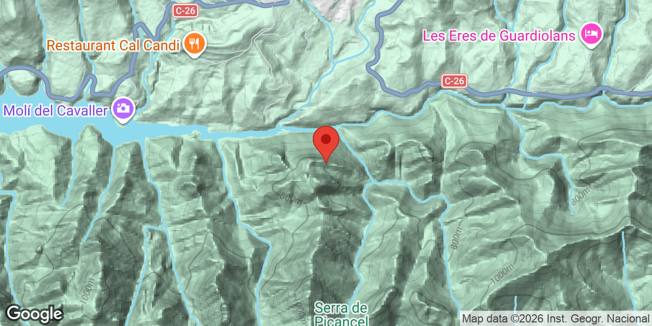 Mapa de situació de CANAL FORADADA, FORADADA DE LA