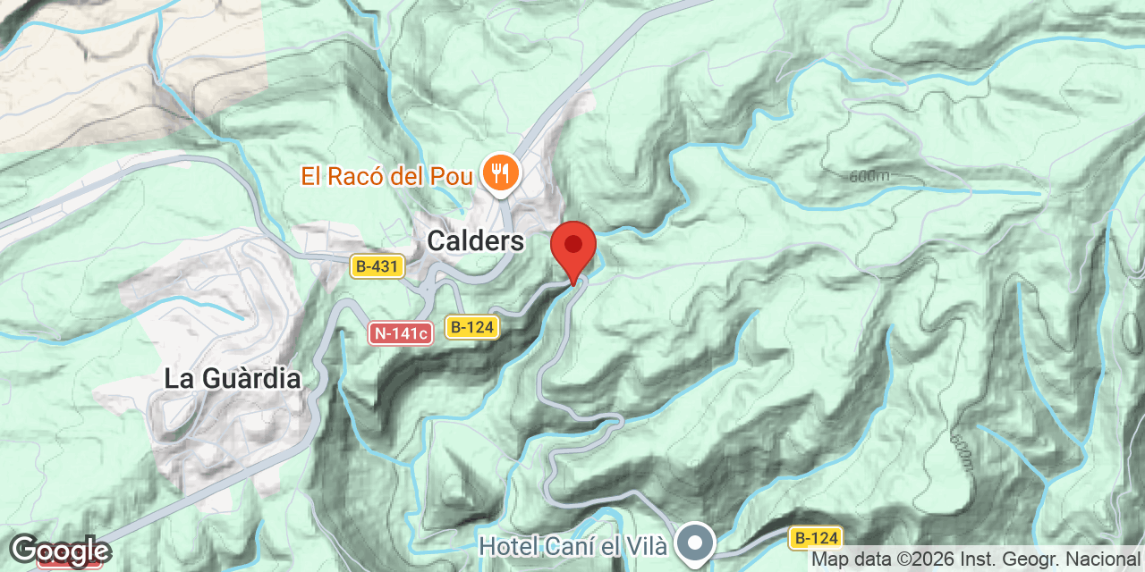 Mapa de situació de QUEROSA, BAUMA DE LA