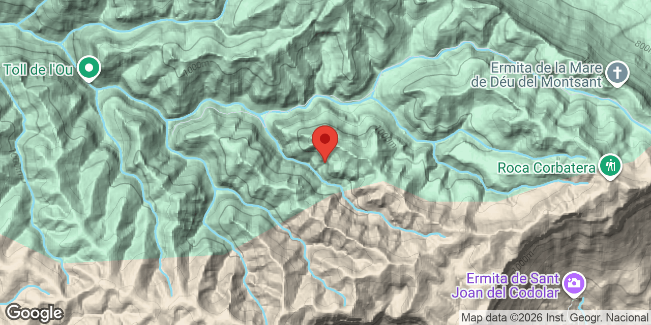 Mapa de situación de SERRET, COVA DEL