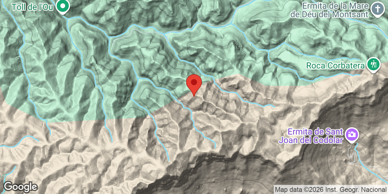 Mapa de situació de PEDRET, AVENC DEL