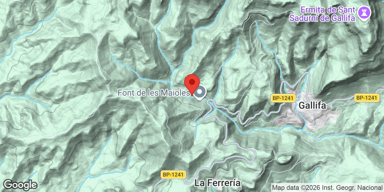 Carte de situation de MAIOLES, BALMA DE LES
