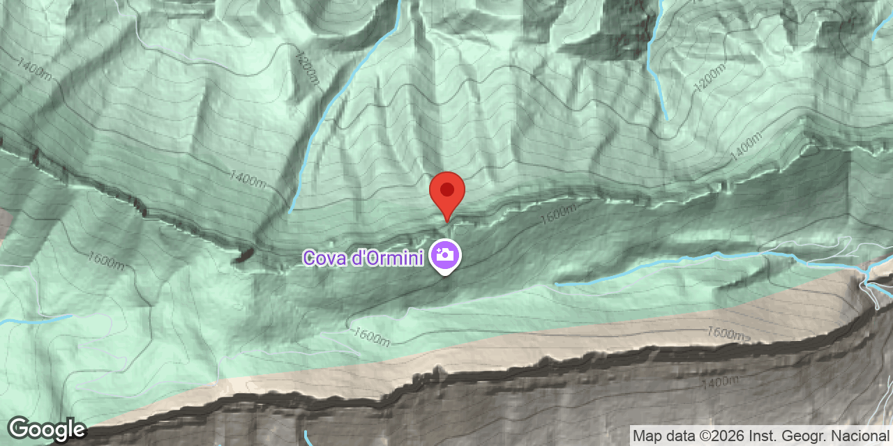 Mapa de situación de CASA SANTA, COVA DE LA
