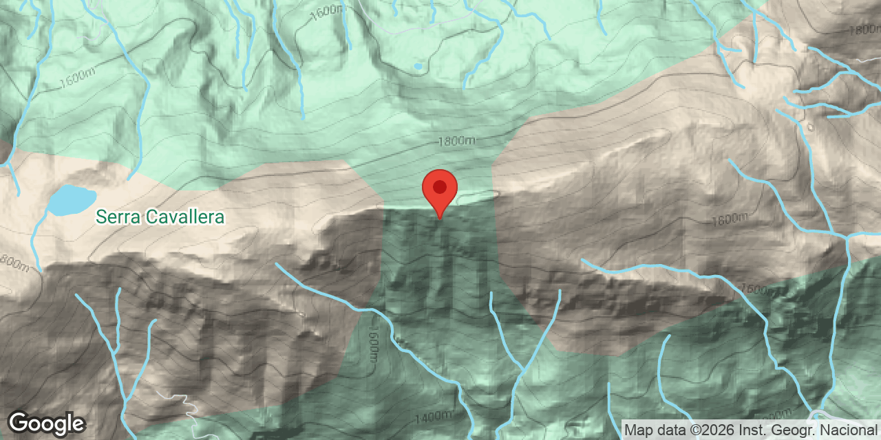 Location map of VIDABONA, COVA D'EN