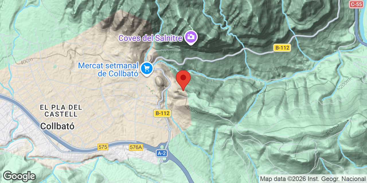 Mapa de situació de TIBETÀ, AVENC DEL