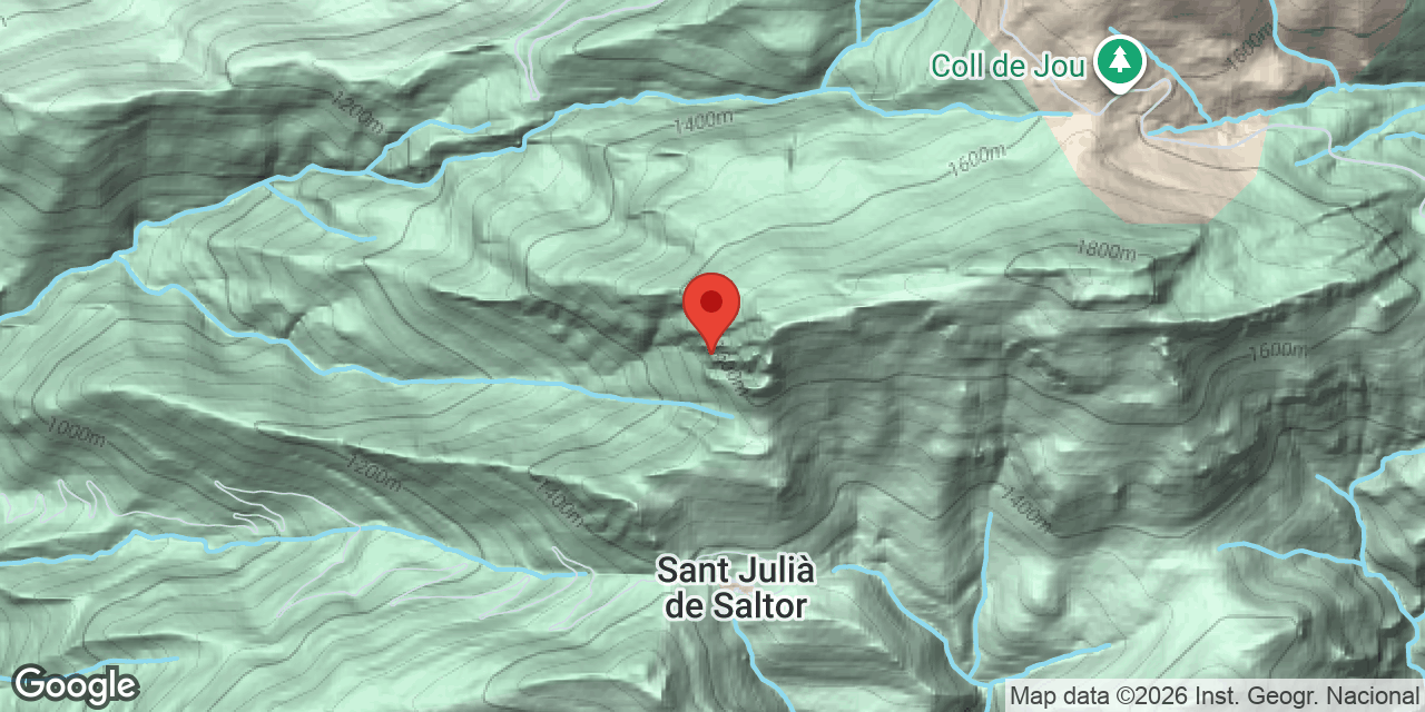 Mapa de situació de LLADRES, COVA DELS