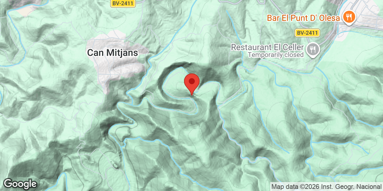 Mapa de situació de COLL ESTRET, AVENC DE