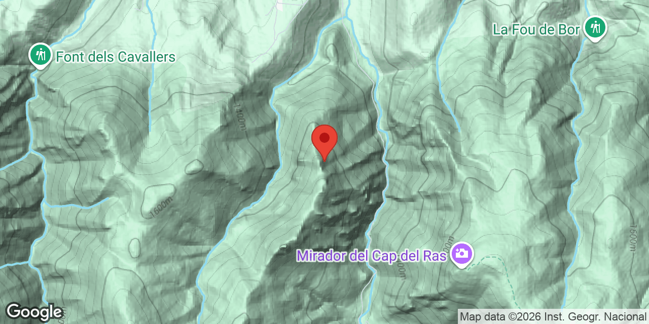 Location map of VENT D'INGLA, TÚNEL DE
