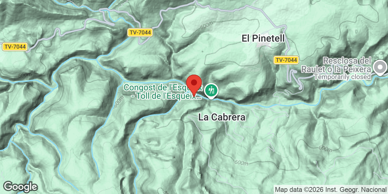 Mapa de situació de MAS DE LA PLANA, AVENC DEL