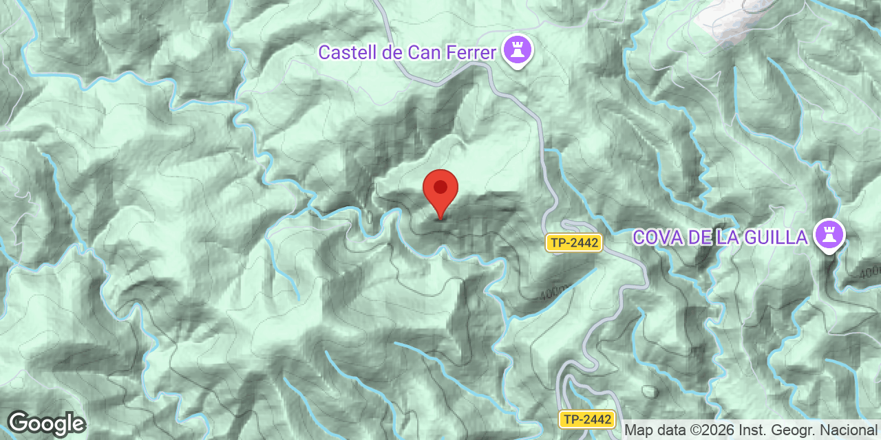 Mapa de situación de FONDO DE LA CURRA, COVA DEL