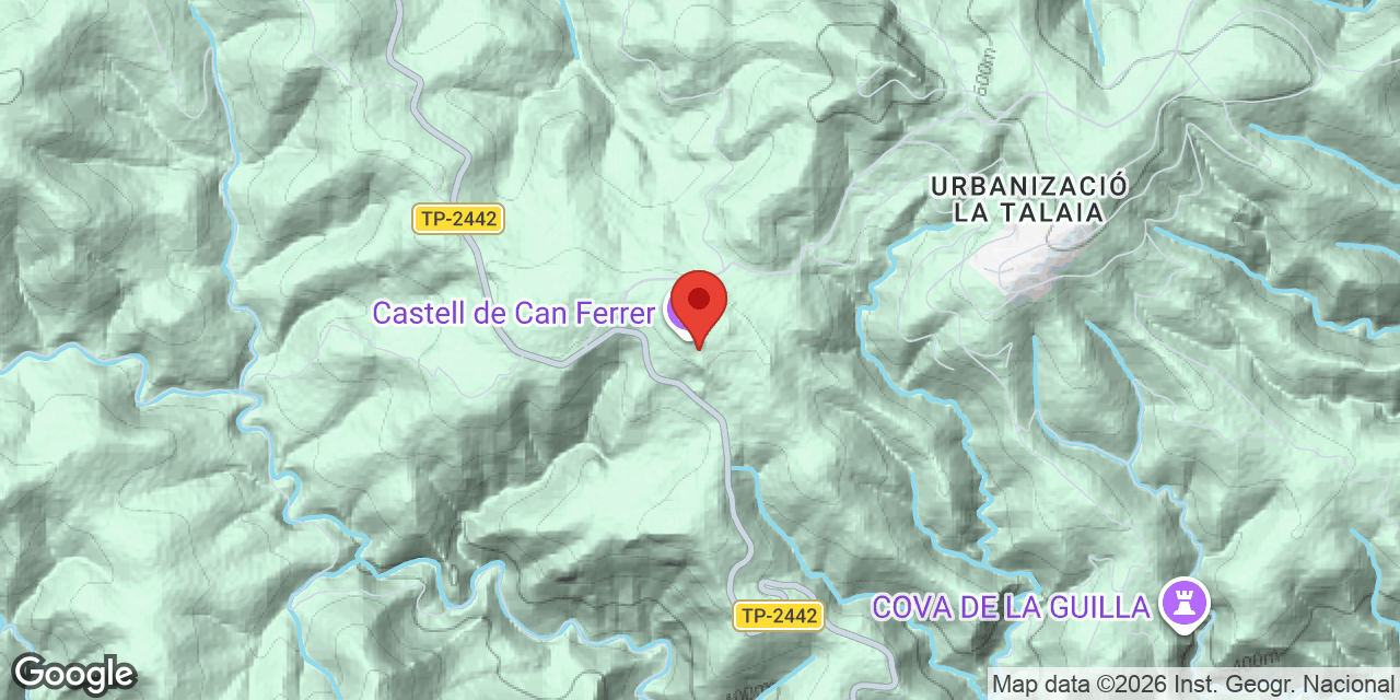 Mapa de situación de VENTOSES, COVA DE LES