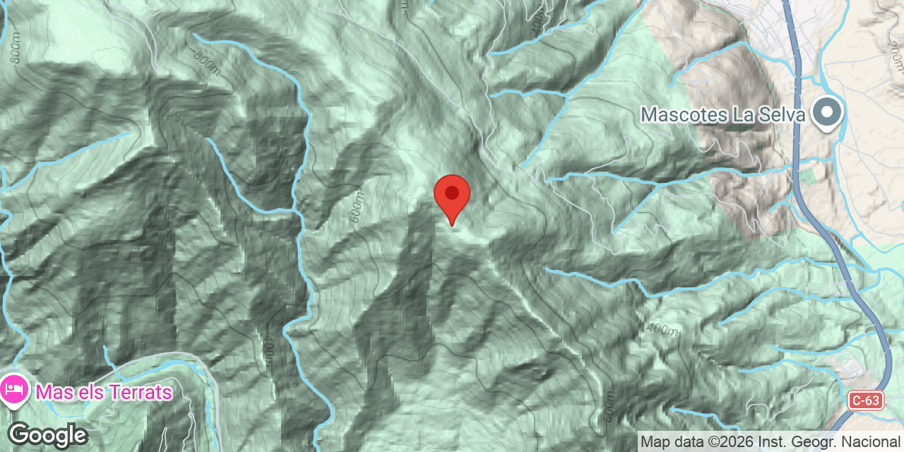 Mapa de situació de INFERN, ESQUERDA DE L'