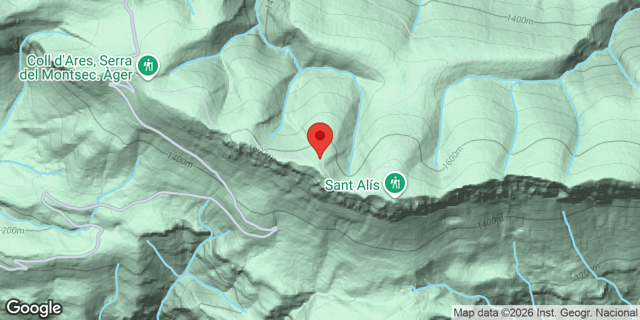 Mapa de situació de COLL DE SANT ALÍS, GRALLER DEL