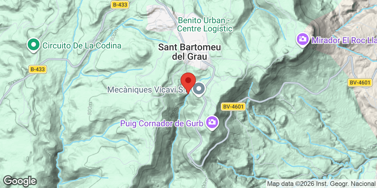 Mapa de situación de ENCANTAT, FORAT DE L'
