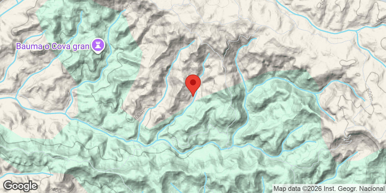 Carte de situation de BASTÉ, COVA DEL