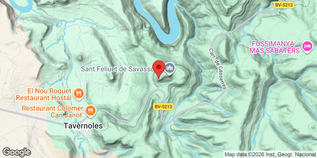 Mapa de situació de SANT FELIUET, COVA FORADADA DE