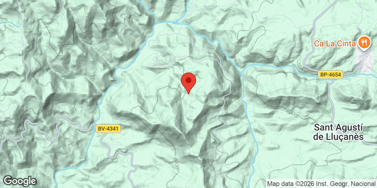 Location map of LLADRE, COVA DEL