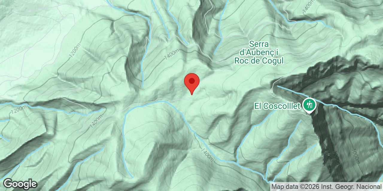 Carte de situation de PLA D'AUBENÇ, AVENC DEL