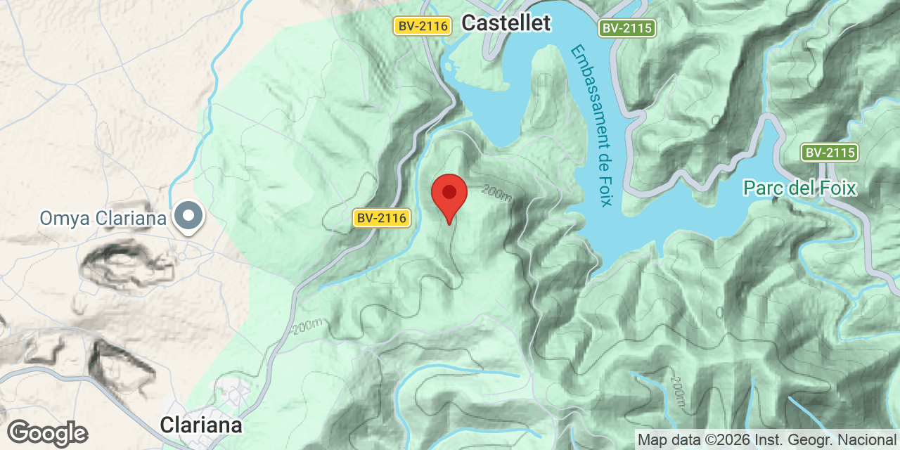 Mapa de situación de SOSTRE DE LLASTRA, ESQUERDA DEL