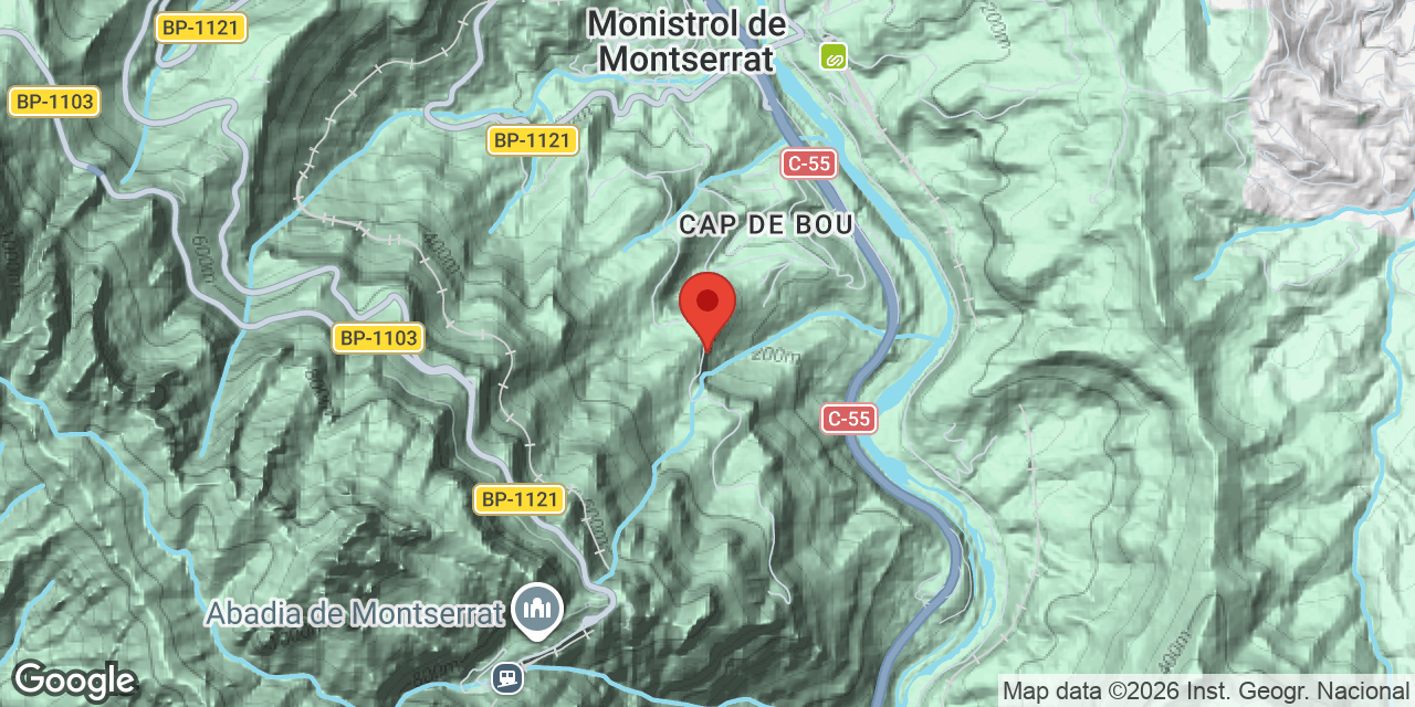 Mapa de situación de OSSET, COVA DE L'
