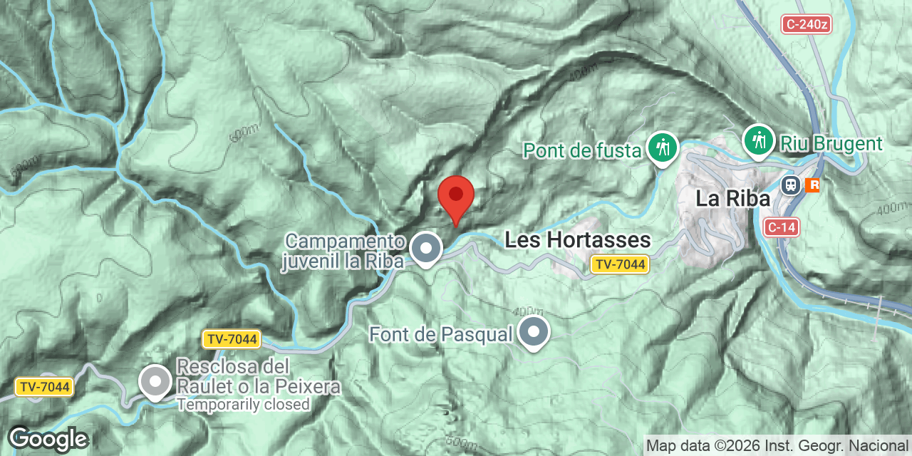 Carte de situation de CAMÍ DE LA RIBA, COVA DEL